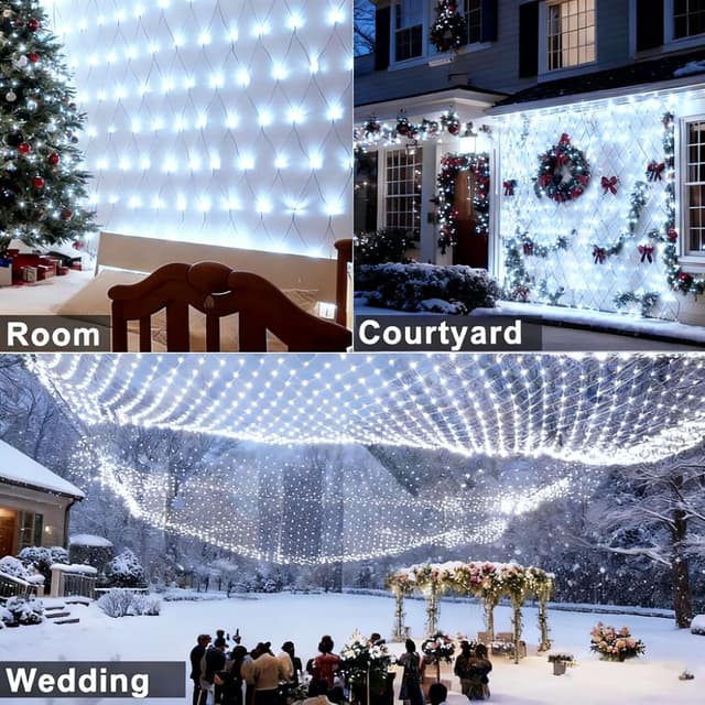 Detalle 2 de yowin Rete Luminosa Natale 200 LED 3x2m