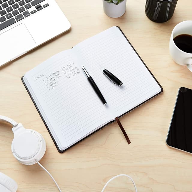 Detalle 2 de Amazon Basics Shagreen Journal pack 2 ๐