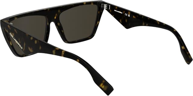 Detalle de KARL LAGERFELD occhiali da sole unisex: montatura rettangolare XL con design geometrico