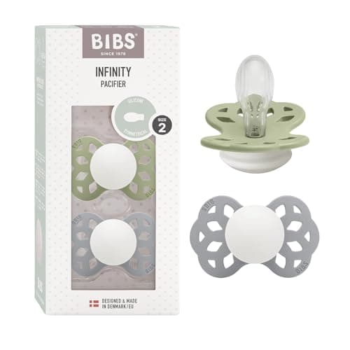 Imagen de Lot de 2 sucettes BIBS Infinity, silicone, taille 2 en OfertitasTOP