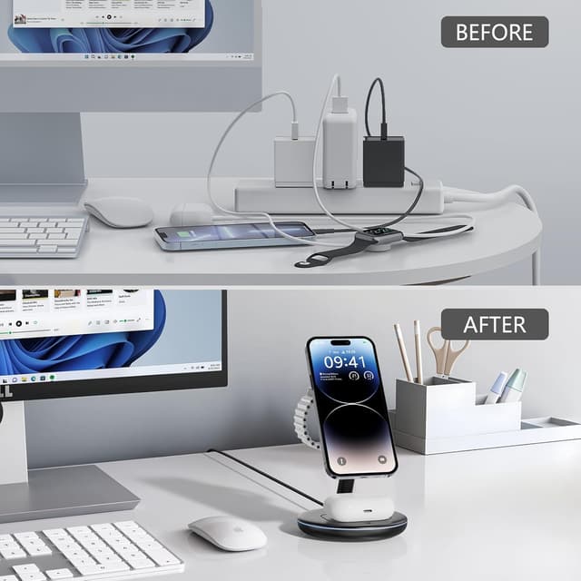 Thumbnail 6 de 2026 3 in 1 Charging Station MagSafe Wireless Charger Stand