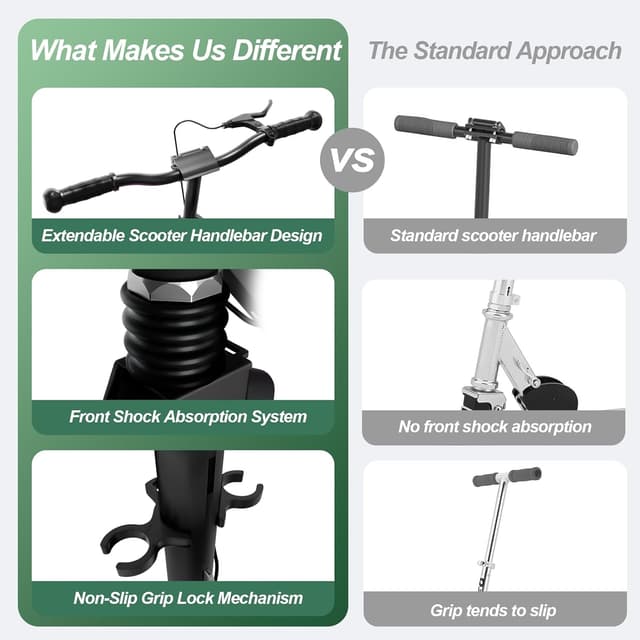 Thumbnail 6 de MEE GOO Foldable Kick Scooter 8" Wheels