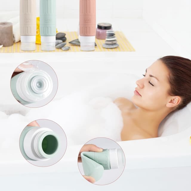 Detalle 2 de Carehabi Botellas de viaje 100 ml 5 unidades