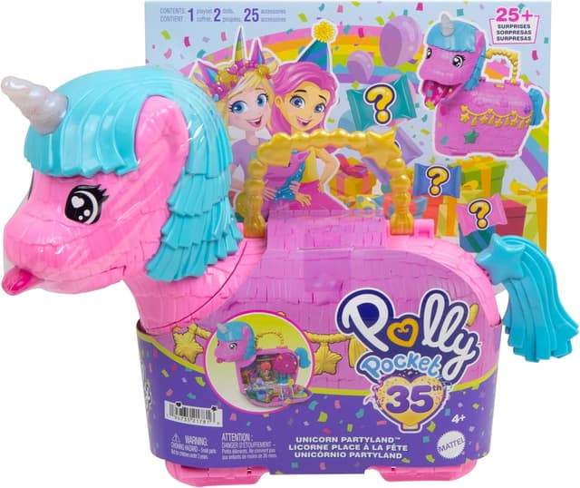 Thumbnail 5 de Polly Pocket Estuche Piñata Unicornios 🦄 con 2 Muñecas y Accesorios