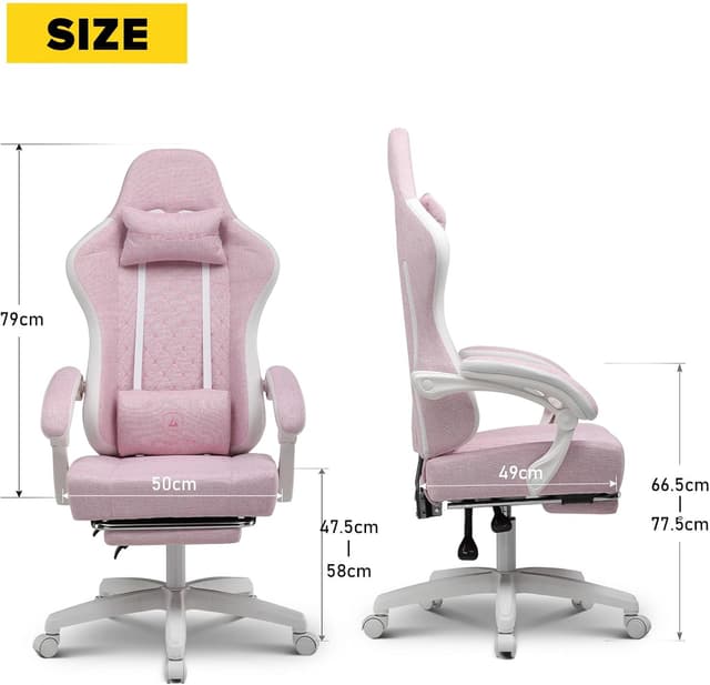 Detalle 2 de GTPLAYER Sedia da gaming ergonomica con supporto lombare PW e poggiapiedi articolato