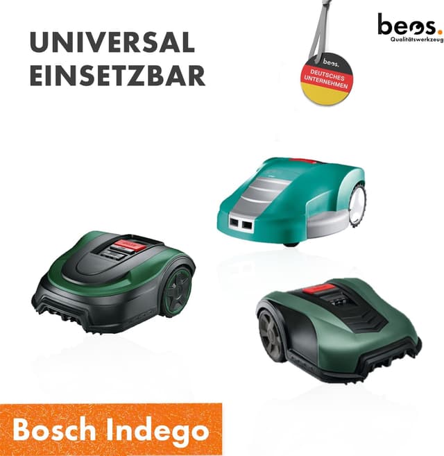 Detalle de beos 30 x Premium Titan Ersatzmesser für Bosch Indego & Honda Miimo inkl. Schrauben mit Sicherung