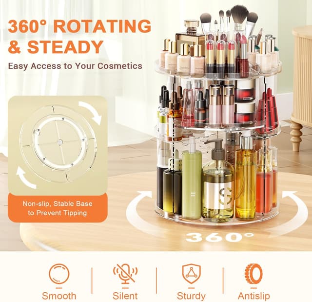 Detalle de Auxmir Schminktisch Organizer 9-stufig 🔄