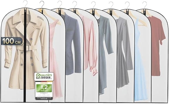 Detalle de FiRiO 8x Fundas Ropa Antipolvo Transpirables 100x60cm