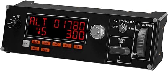 Detalle de Logitech G Saitek Pro Flight Multi Panel ✈️ Controlador de Vuelo