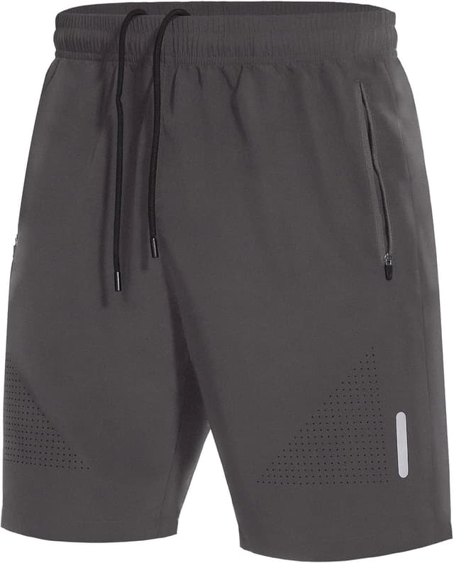 Detalle 1 de SIHOHAN Herren Sport Shorts – schnell trocknend mit Reißverschlusstaschen