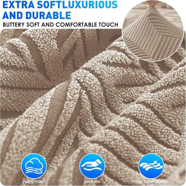 Detalle 2 de CYCMACO Copridivano Elasticizzato 3 Posti con Braccioli (Kaki) antimacchia, antiscivolo e lavabile