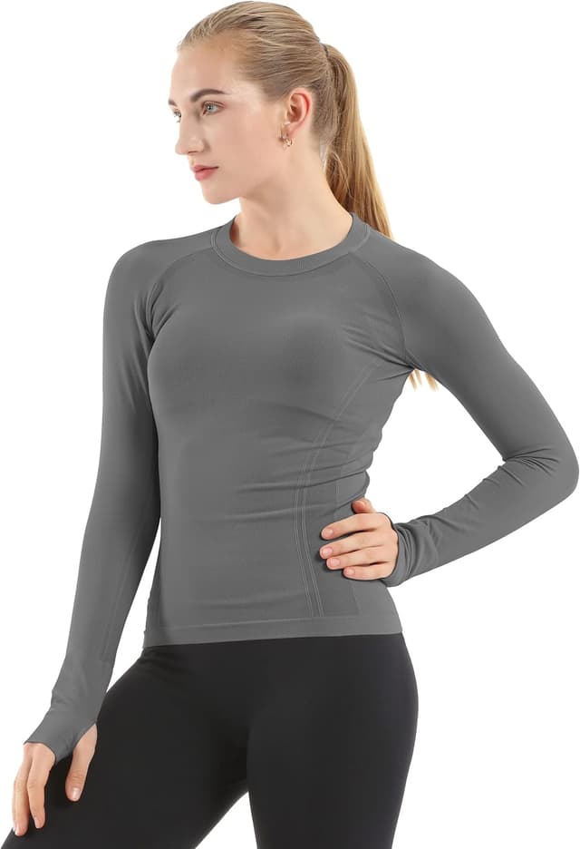 Imagen de MathCat Seamless Workout Shirt Slim Fit 🏃♀ en OfertitasTOP