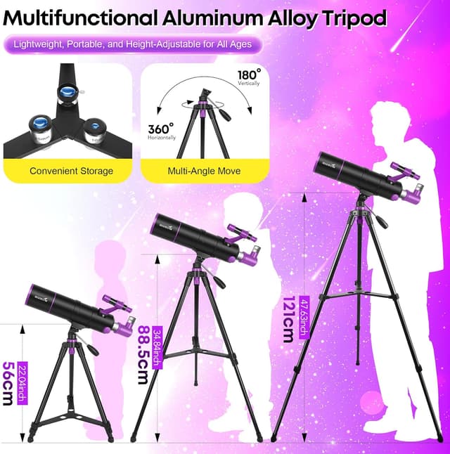 Thumbnail 4 de HUGERSTAR 90/550 Telescopio refractor 90 mm