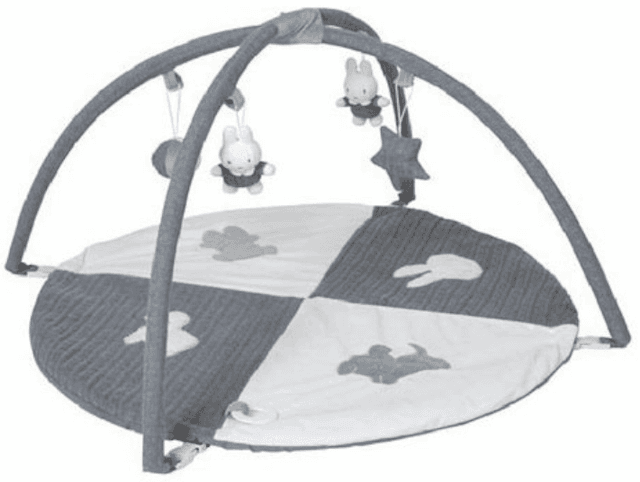 Detalle de Olmitos Miffy Manta de juegos 100×100 cm