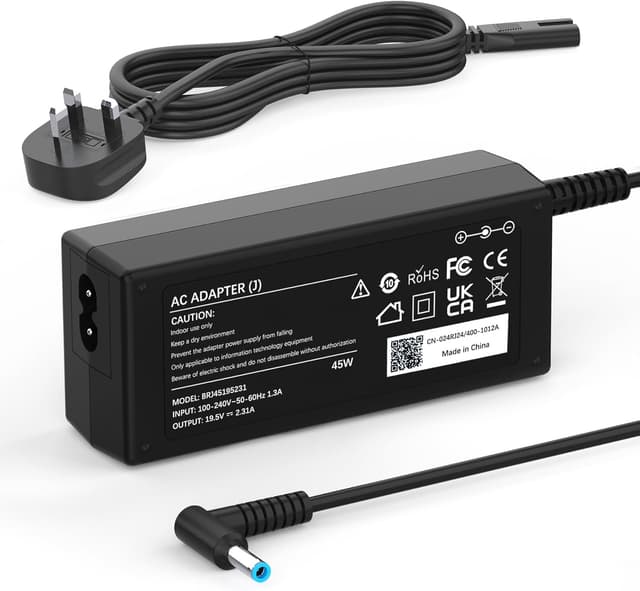 Detalle de HP 45W Laptop Charger 4.5x3mm power adapter