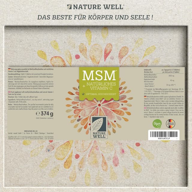 Thumbnail 5 de NatureWell MSM 2000 mg pro Tag Tabletten