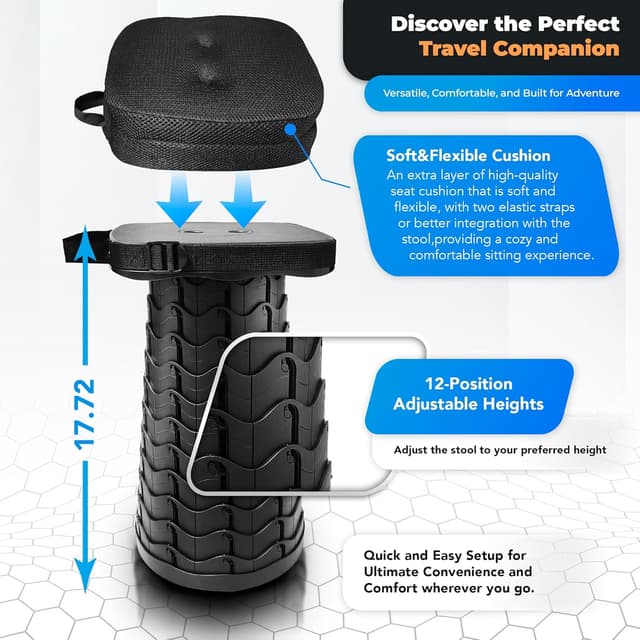 Thumbnail 4 de SCOPIFY Telescopic Portable Stool 200KG