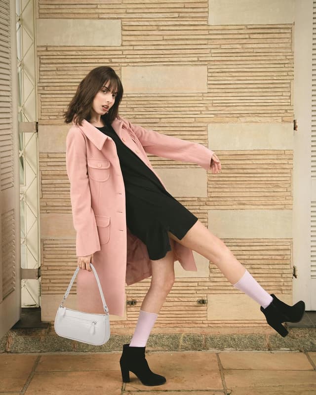 Detalle 2 de LOVEVOOK Mini-Umhängetasche für Damen mit Krokodilmuster (ca. 26 x 4,5 x 13 cm)