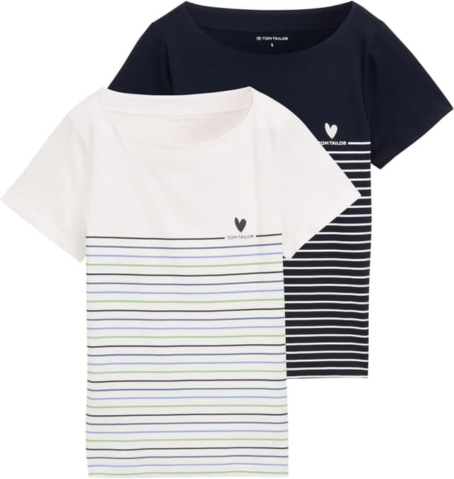 Detalle de Tom Tailor 1047667 T-Shirt da donna a maniche corte (confezione da 1)