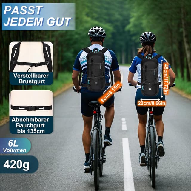 Detalle 2 de Local Lion Fahrradrucksack wasserdicht