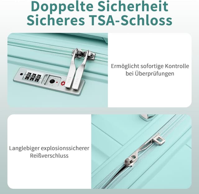 Thumbnail 3 de KONO Handgepäckkoffer Leicht Hartschale