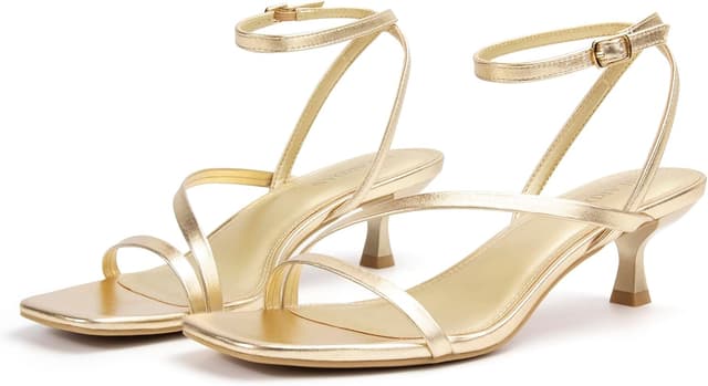 Detalle 2 de NIEARDAN Women's Kitten Heel Sandals dress heels 👠