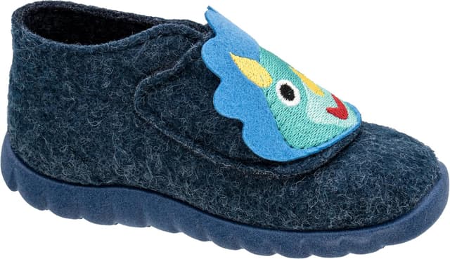 Detalle de Fischer Kinder Hausschuh Jungen-Stiefel mit Drachen-Applikation und Flexi-Auftritt