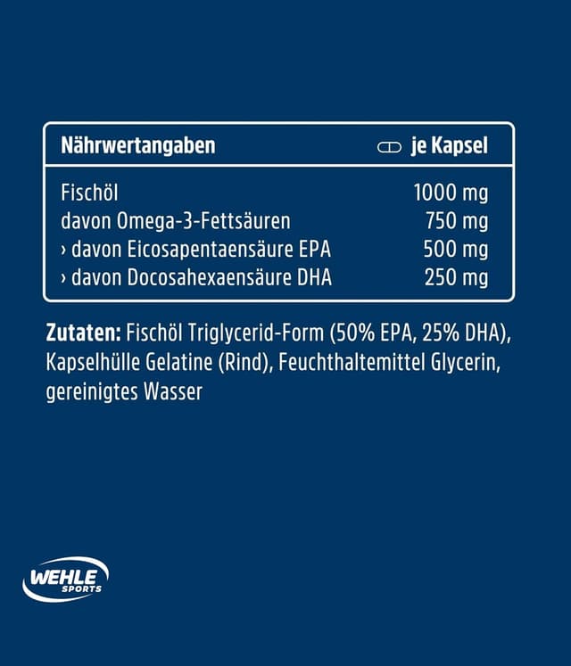 Detalle 2 de Omega 3 Kapseln 2000 mg Fischöl