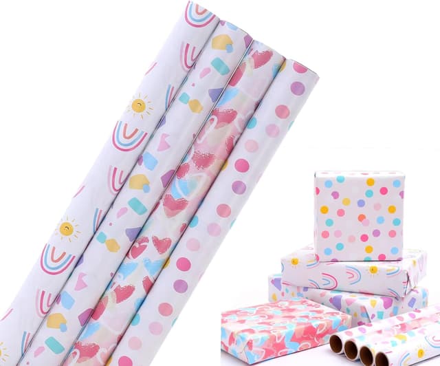 Imagen de HBell Wrapping Paper Rolls 44cm x 3m en OfertitasTOP