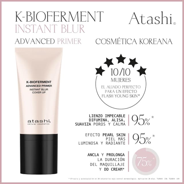 Thumbnail 3 de Atashi K-Bioferment Instant Blur | Primer Antiedad Suave