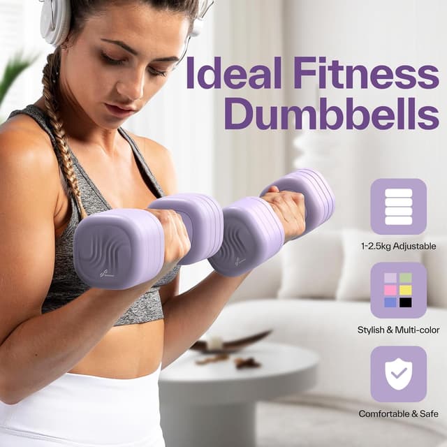 Detalle 2 de Sportneer verstellbare Kurzhanteln 2er Set