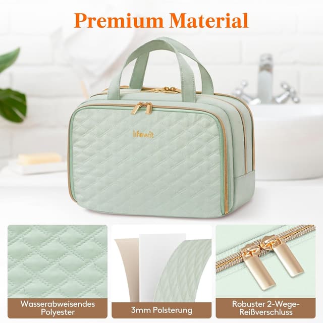 Thumbnail 5 de Lifewit Reisekulturtasche Damen 10L Mintgrün