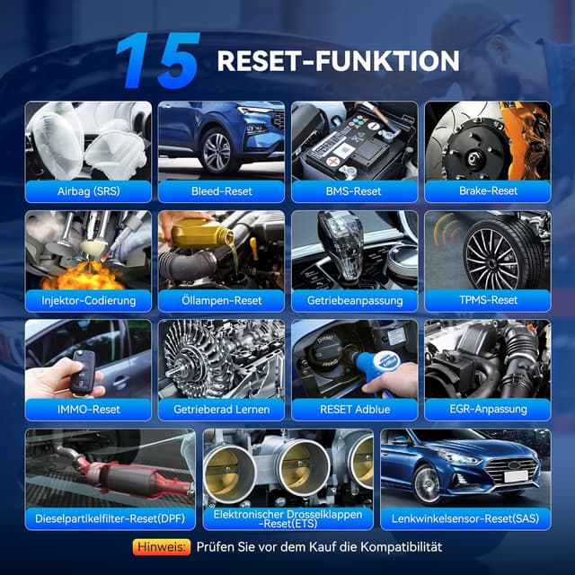 Thumbnail 3 de MUCAR 632 OBD2 Diagnosegerät 15 Resetfunktionen