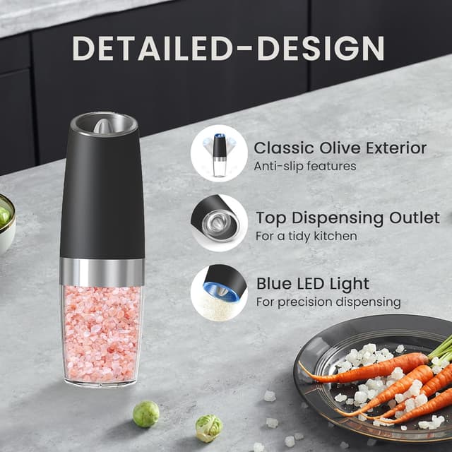 Thumbnail 4 de BELRIGO Battery Salt And Pepper Grinder Set