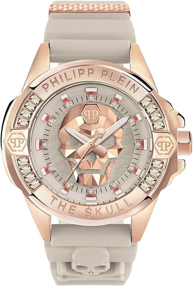 Detalle de Philipp Plein Damen-Uhr Analog Quarz 32024368 mit schwarzem Zifferblatt