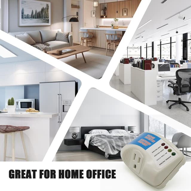 Detalle de BSEED Surge Protector for Home Appliances (Single Outlet, 120V/15A, 1875W) — 2 Pack