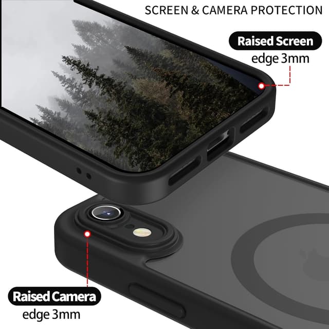 Detalle de YUANDMI MagSafe Hülle für iPhone XR – dünn, matt und mit Kameraschutz