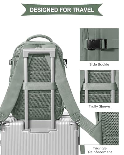 Detalle de SZLX Mochila de viaje cabina 40x20x25 (Ryanair) impermeable con compartimento antirrobo y “bolsa húmeda”