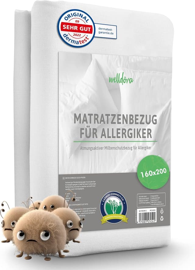 Imagen de Welldora Premium Milbenbezug Matratzen 160x200x20 en OfertitasTOP