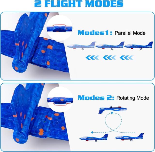 Detalle 2 de LJZJ 3 Pack Airplane Launcher Toy with LED 🎯✈