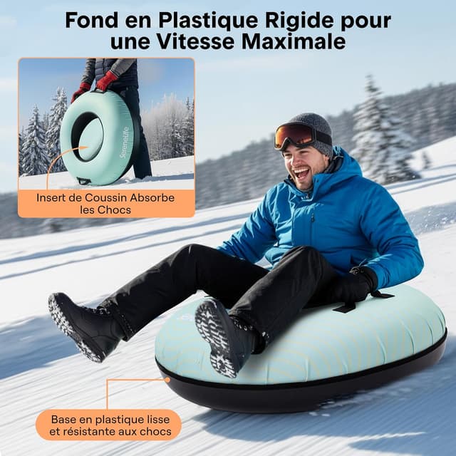 Thumbnail 3 de SereneLife Luge Gonflable 100 cm pour neige