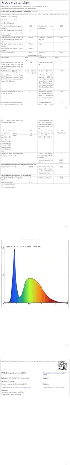 Thumbnail 6 de SKYLEO Lampada da scrivania LED a doppia testa con telecomando, 2400 lm, 24 W e 5 modalità temperatura