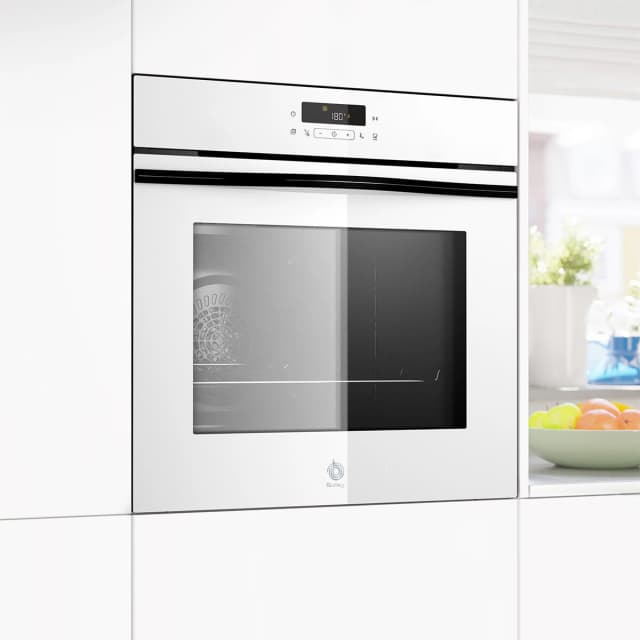 Detalle de Balay 3HD5829B3 60 cm con vapor y pirolisis (Serie Cristal) blanco