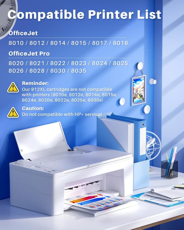 Detalle de INK4U 912XL Nero per HP, 2 cartucce