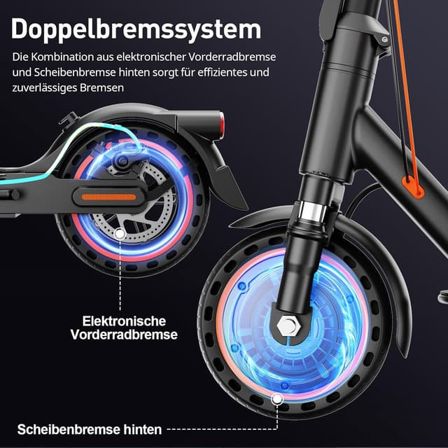 Detalle 2 de TODIMART T-Serie E-Scooter mit Straßenzulassung, 30 km Reichweite & 350 W Motor