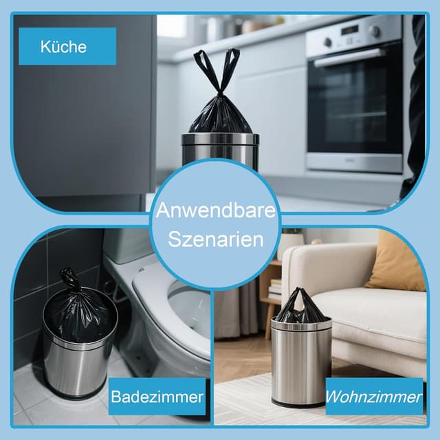 Thumbnail 4 de Kleine Müllbeutel 10 l mit Zugband