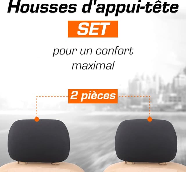 Detalle de Housse appui-tête universelle Upgrade4cars