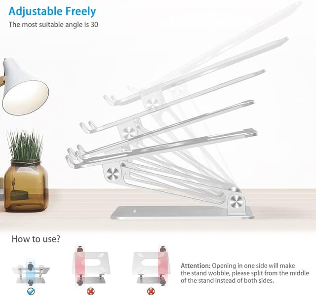 Detalle de BoYata Laptop Stand ergonomic aluminium riser