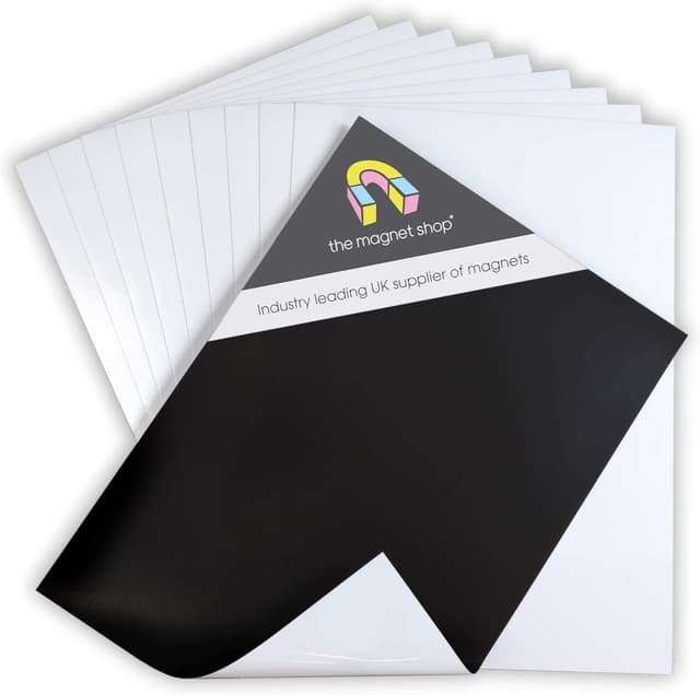Detalle de The Magnet Shop Magnetic Photo Paper (A4, matt effect) for Inkjet Printers – 10 Pack