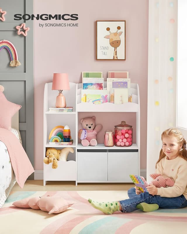 Detalle 2 de SONGMICS Scaffale per Giocattoli 2 ceste